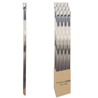 minono 米諾諾 束線帶 180931 15 x 0.6 x 0.5cm 12個, 銀色, 1包