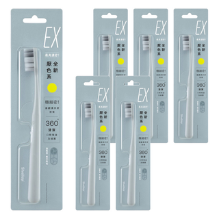 Shallop 刷樂 濃密深潔牙刷 SAA-H004-1 顏色隨機, 1入, 6支