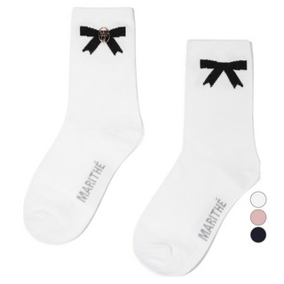 MaritheFrancoisGirbaud 女童圓形標誌蝴蝶結襪