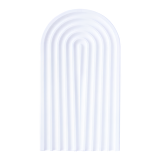 擺飾盤 長半圓 31.5 x 14.5cm, 清水模白, 1個