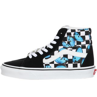 VANS SK8男款蝴蝶棋盤格圖案高筒運動鞋 VN0A5HXV5KK1