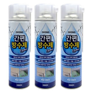 오공 간편 방수제 스프레이 투명, 3개