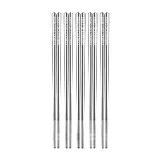 PLUS PERFECT 理想 晶品304不銹鋼筷 23cm, 銀色, 單件, 5雙