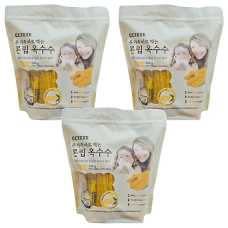 即食玉米+蒜味奶油調味粉 6份入, 936g, 3組