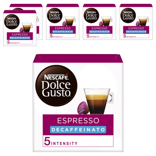 NESCAFE 雀巢咖啡 Dolce Gusto 多趣酷思 義式濃縮咖啡膠囊 低咖啡因, 5.5g, 16個裝, 6組