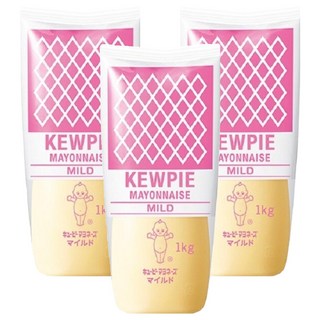 kewpie 美乃滋 清爽型, 1kg, 3瓶