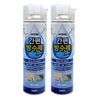 오공 스프레이 간편 방수제 투명 550ml, 2개