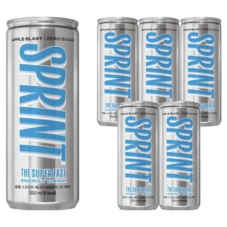 Cloop Sprint 蘋果衝擊風味零卡能量飲, 6個, 250ml