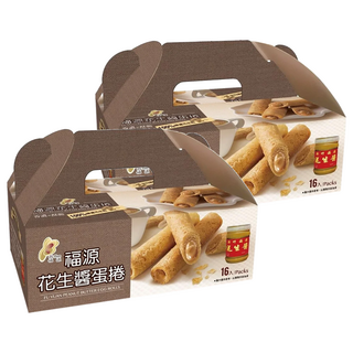 新竹福源 花生醬蛋捲, 320g, 2盒