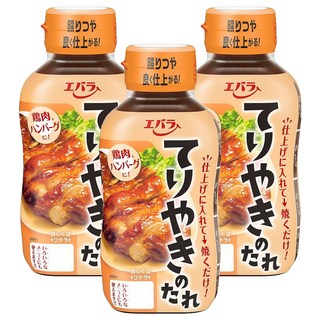 Ebara 荏原 照燒醬, 以醬油為基底添加洋蔥末與紅酒，炒、醃、沾皆適用, 235g, 3瓶