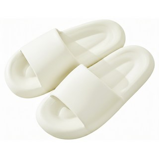 Goodthing 棉花糖靜音室內拖鞋, 1組, 米色