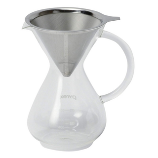 Corelle Brands 康寧餐具 咖啡壺 PYREX 系列 附不鏽鋼濾網 CP-8536, 咖啡壺 + 不鏽鋼濾網, 800ml, 1個