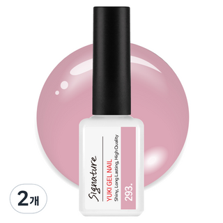 YUKI Signature美甲凝膠, No.293 Sherbet Pink, 2瓶, 7g