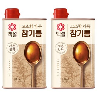 CJ BEKSUL 白雪 香醇芝麻油, 2瓶, 500ml