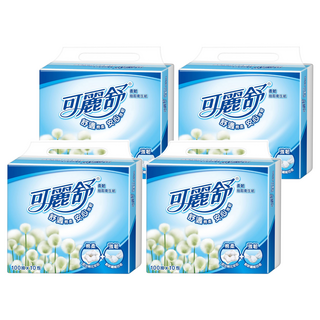 Scott 可麗舒 柔韌抽取式衛生紙, 10包, 4袋