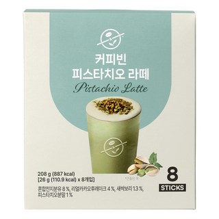 The Coffee Bean 開心果拿鐵, 8入, 1個, 26g