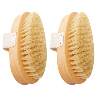 Braun Wettberg 珀薇 天然木香白豚鬃按摩乾刷, 1個, 2個