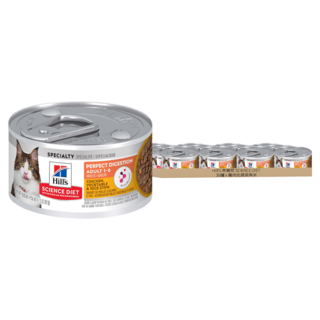 Hill's 希爾思 SCIENCE DIET 成貓 完美消化主食罐頭, 雞肉 + 蔬菜 + 米, 82g, 30罐