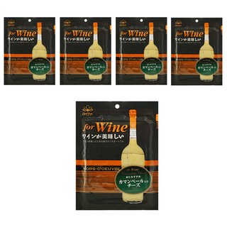 OHGIYA 扇屋 紅酒用加曼貝爾起司 日本超夯下酒起司 夢幻點心, 48g, 5包