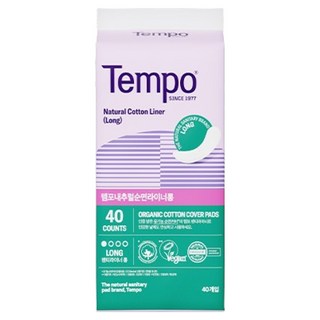 템포 내추럴 순면 팬티라이너, 40개입, 1개