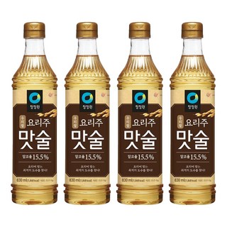 청정원 우리쌀 요리주 맛술, 830ml, 4개