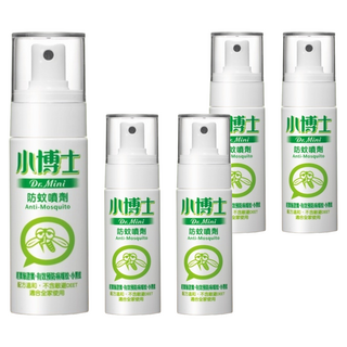 小博士 防蚊噴劑 不含敵避DEET, 60ml, 5瓶