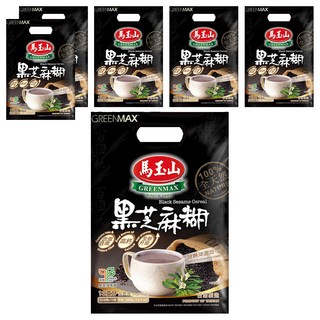 馬玉山 Greenmax 黑芝麻糊 含鐵含纖 冷熱沖泡均可, 30g, 12包, 6袋