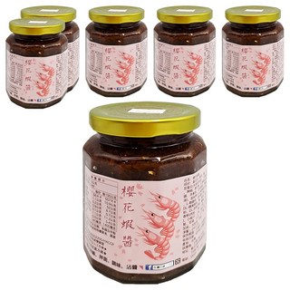 左邊口袋 櫻花蝦醬, 240g, 6罐