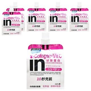 WEIDER 威德 in果凍 膠原蛋白 水蜜桃, 180g, 6包