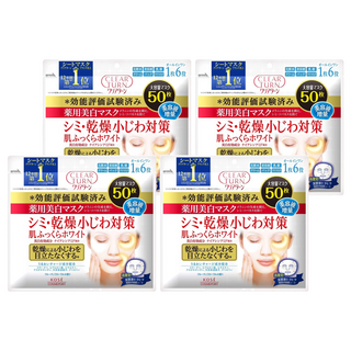 KOSE 高絲 CLEAR TURN 光映透 藥用美白面膜 - 針對乾燥小細紋, 50片, 4包