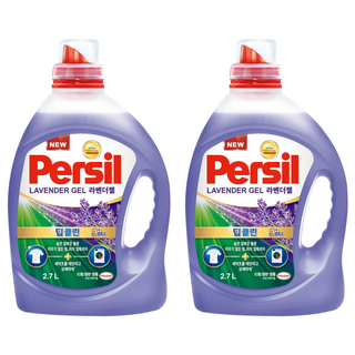 Persil 寶瀅 韓國原裝進口 Lavender Gel Plus 9重酵素薰衣草洗衣凝露 滾筒式適用, 2桶, 2.7L
