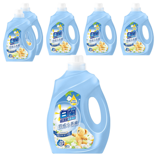 白蘭 含熊寶貝馨香超濃縮洗衣精 質感小蒼蘭, 2.5kg, 6桶