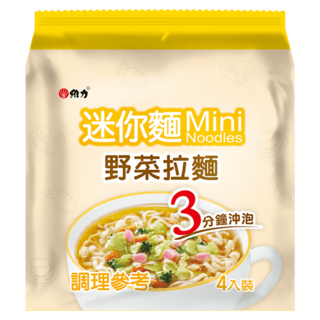 維力 迷你野菜拉麵 20g, 4包
