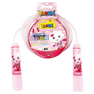 FOOD 超人炫彩跳繩, 粉色, 1條