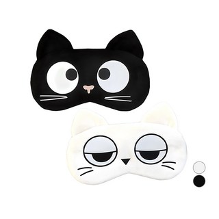 라이프팝 남녀공용 야옹이 캐릭터 수면안대 2p