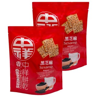 中祥 黑芝麻薄餅, 170g, 2袋