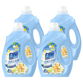 白蘭 含熊寶貝馨香超濃縮洗衣精 質感小蒼蘭, 2.5kg, 4桶