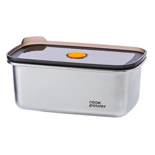 cook power 鍋寶 微氧系列可微波316不鏽鋼保鮮盒 1L, 1個, 不鏽鋼色