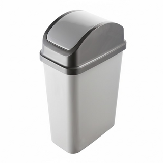 KEYWAY 聯府 天使附蓋垃圾桶, 灰色