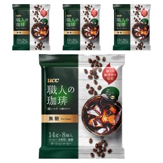 ucc 職人珈琲濃縮球 無糖, 14g, 8顆, 4包