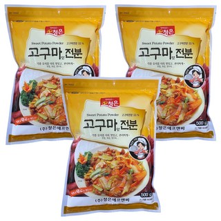 Cheongeun F&B 地瓜味澱粉, 500g, 3個