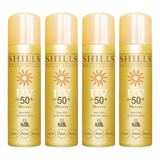 SHILLS舒兒絲 涼感防曬噴霧罐裝極限戶外(金), 90g, 4件