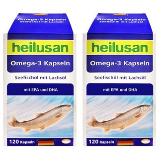 heilusan 好立善 純淨深海鮭魚油, 120顆, 700mg, 2罐
