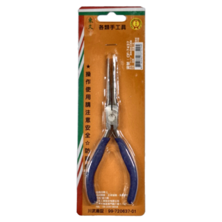 海神坊 資訊細長尖嘴鉗, 碳鋼材質, 1支