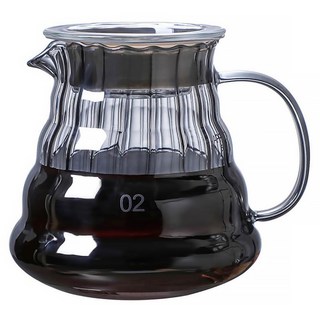 良瑞軒有限公司 條紋咖啡壺 煙燻黑 500ml, 咖啡壺, 1個