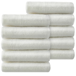 comet 30支精梳棉飯店毛巾, 白色, 10條