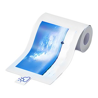 eSOONKids 顯色熱感紙 兒童相機紙捲 藍色, 3捲