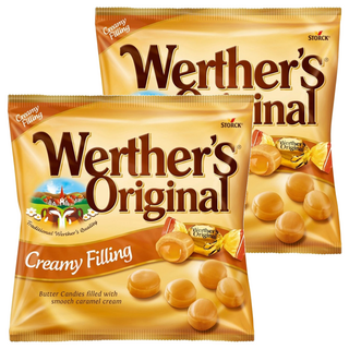 Werther's Original 道地的偉特 焦糖夾心鮮奶油糖, 80g, 2袋