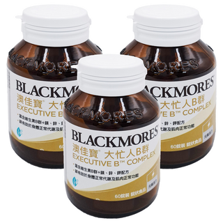 BLACKMORES 澳佳寶 大忙人B群 含8種維生素B群+維生素C 鎂鋅鉀配方, 60顆, 3罐