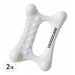 Yougoodcare 陶瓷臉部身體刮痧按摩器, 2個, 白色